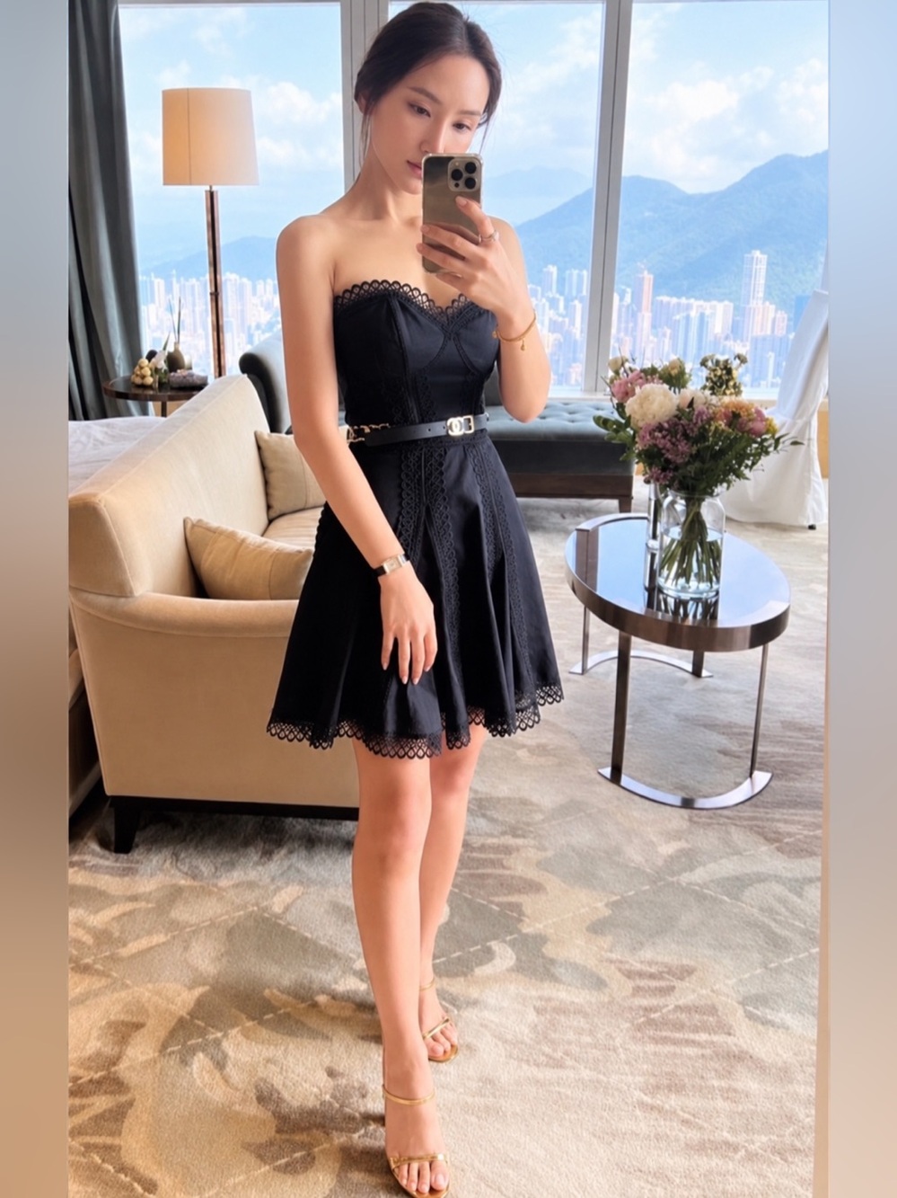 CHARO RUIZ IBIZA
Ava Mini Dress in Black, Sz M